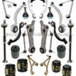 UPPER+LOWER CONTROL ARMS BALL JOINTS BUSHING TOE LINK TIE ROD JAGUAR VANDEN PLAS