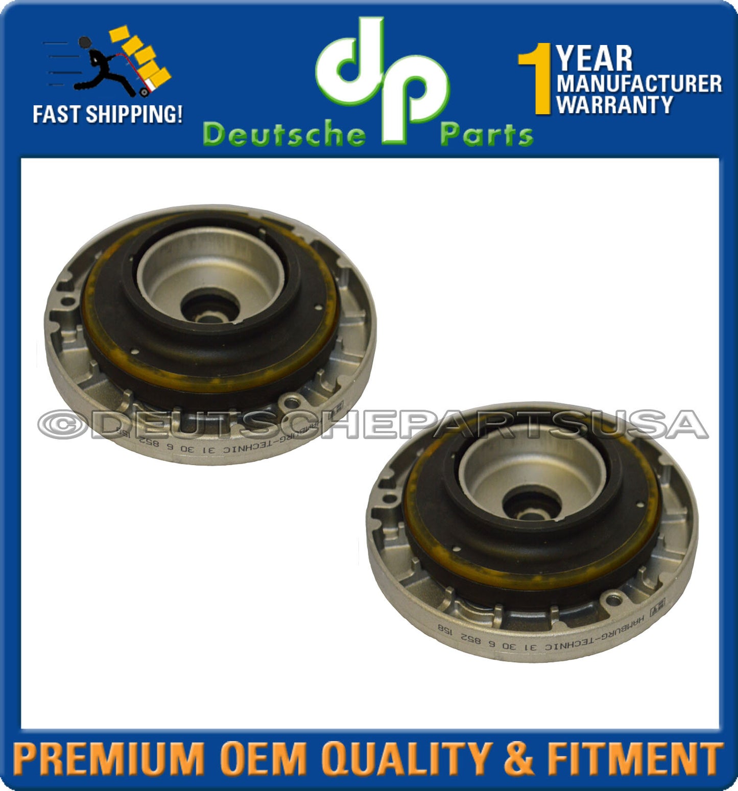 Front Strut Shock Mount Bearing Mount Bump Stop EDC BMW F25 F26 X3 X4 L+R SET 8