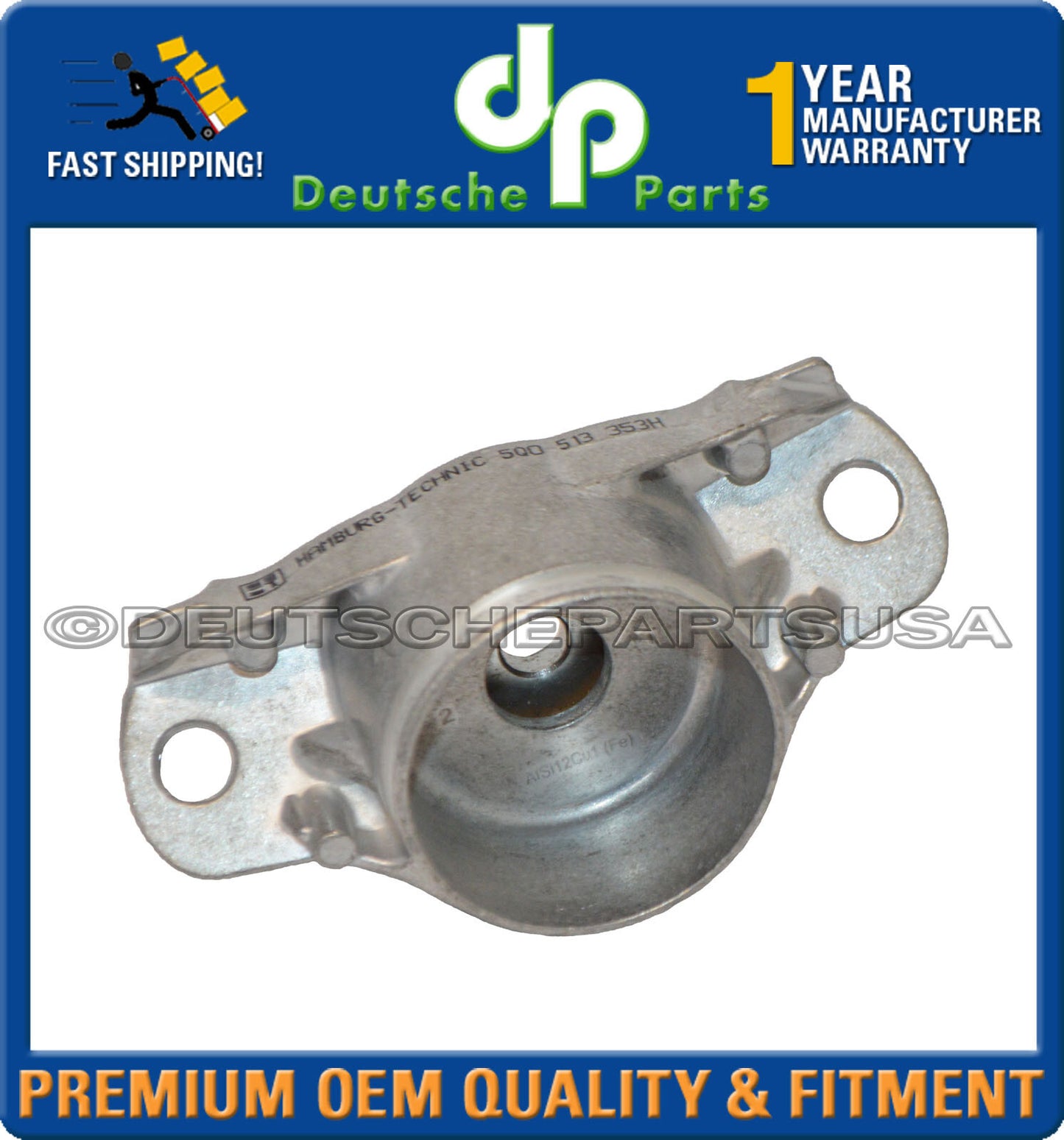 AUDI A3 VW GOLF REAR SHOCK MOUNT MOUNTS L + R 5Q0513353H 5Q0 513 353H SET
