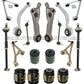 UPPER + LOWER CONTROL ARMS BALL JOINTS TOE LINK JAGUAR XK XKR SUSPENSION KIT 22