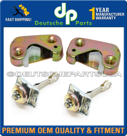 PORSCHE 911 912 DOOR Check STRIKER STRIKE PLATES 1965-1967 LEFT RIGHT SET 4