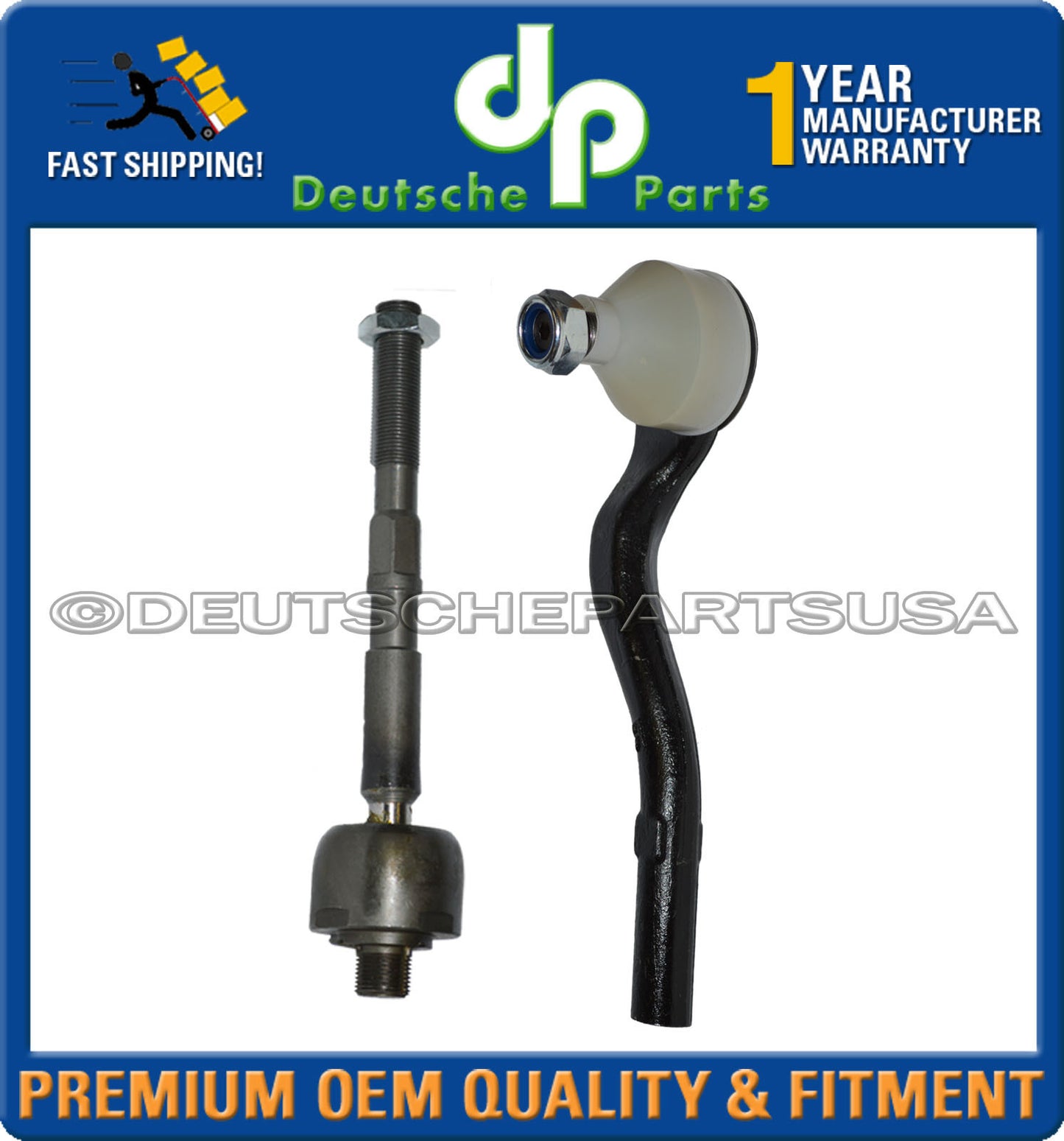 Mercedes W212 E Class Inner Outer Tie Rod End LH RH 2123302203 2123302303 Set 4