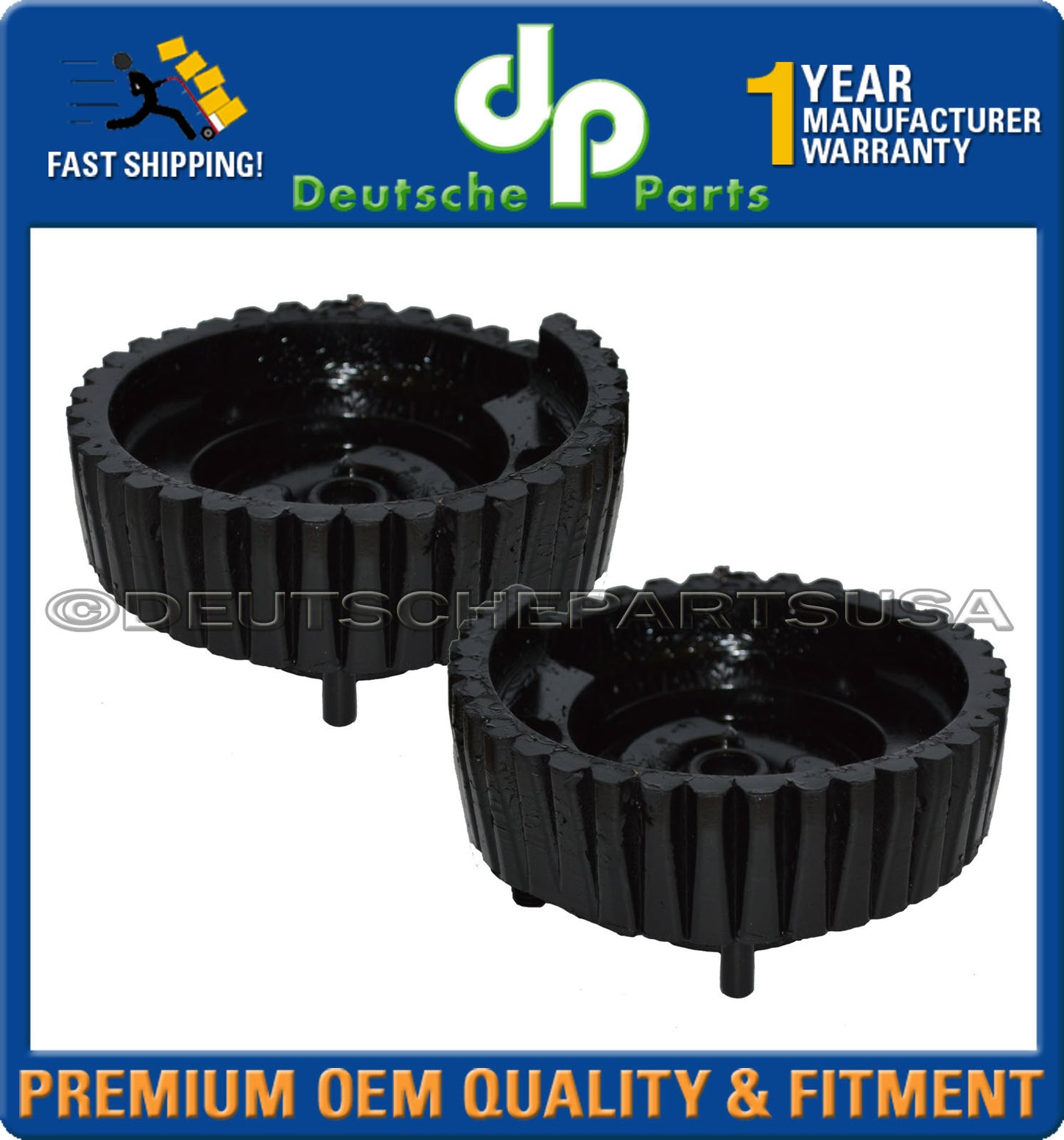 Porsche 911 964 Front + Rear Upper Shock Flange TOP Mount Mounts Bearing Set 4