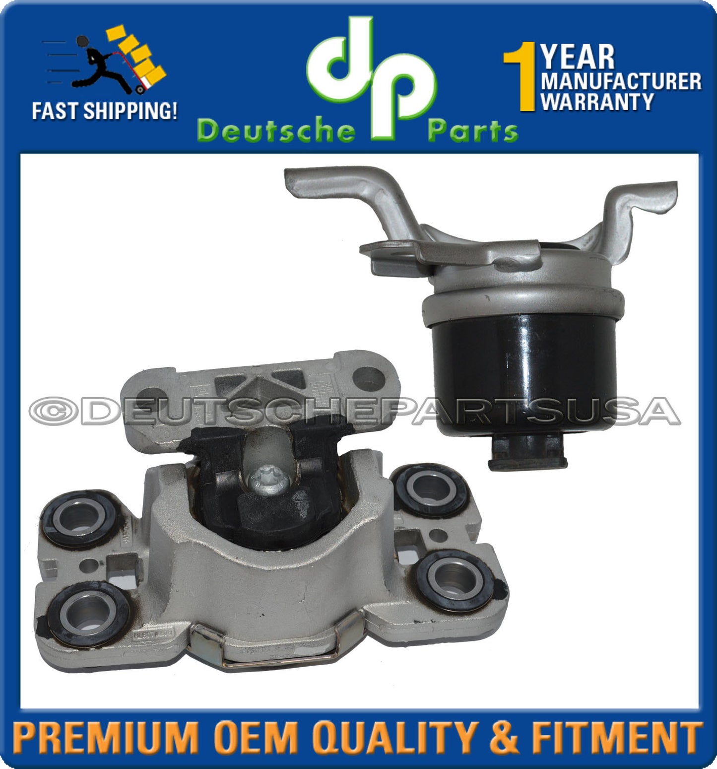 HYDRAULIC OIL FILLED ENGINE MOTOR MOUNT FOR VOLVO S80 S60 XC70 L+R 31316877 Set