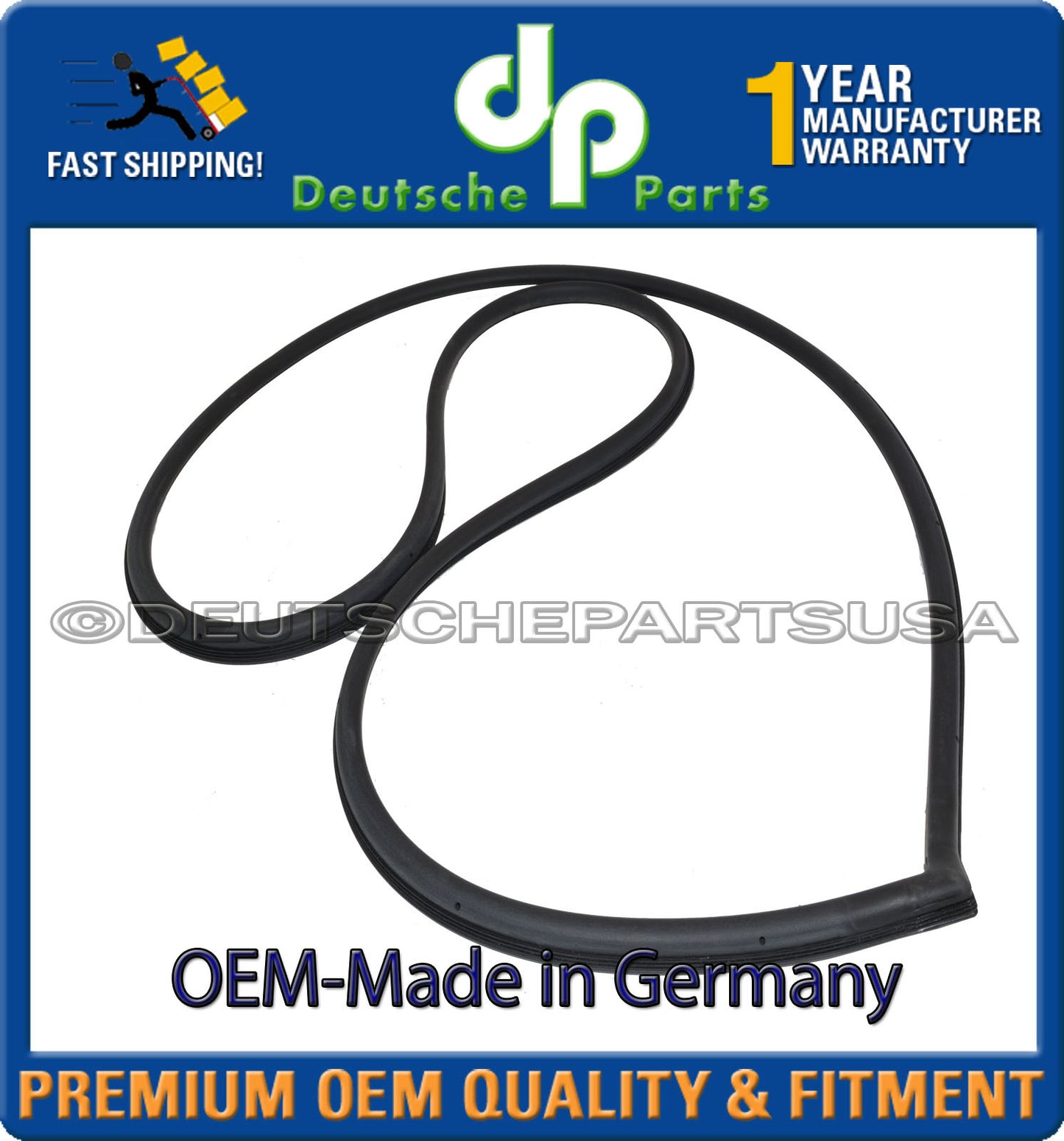 Porsche 911 Right Door Seal 964 531 096 00 96453109600 OEM-Made in Germany