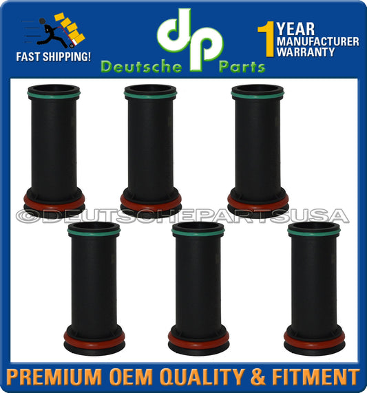 Porsche 911 996 Boxster Spark Plug Tube w/ O'rings 996 105 325 52 Set of 6