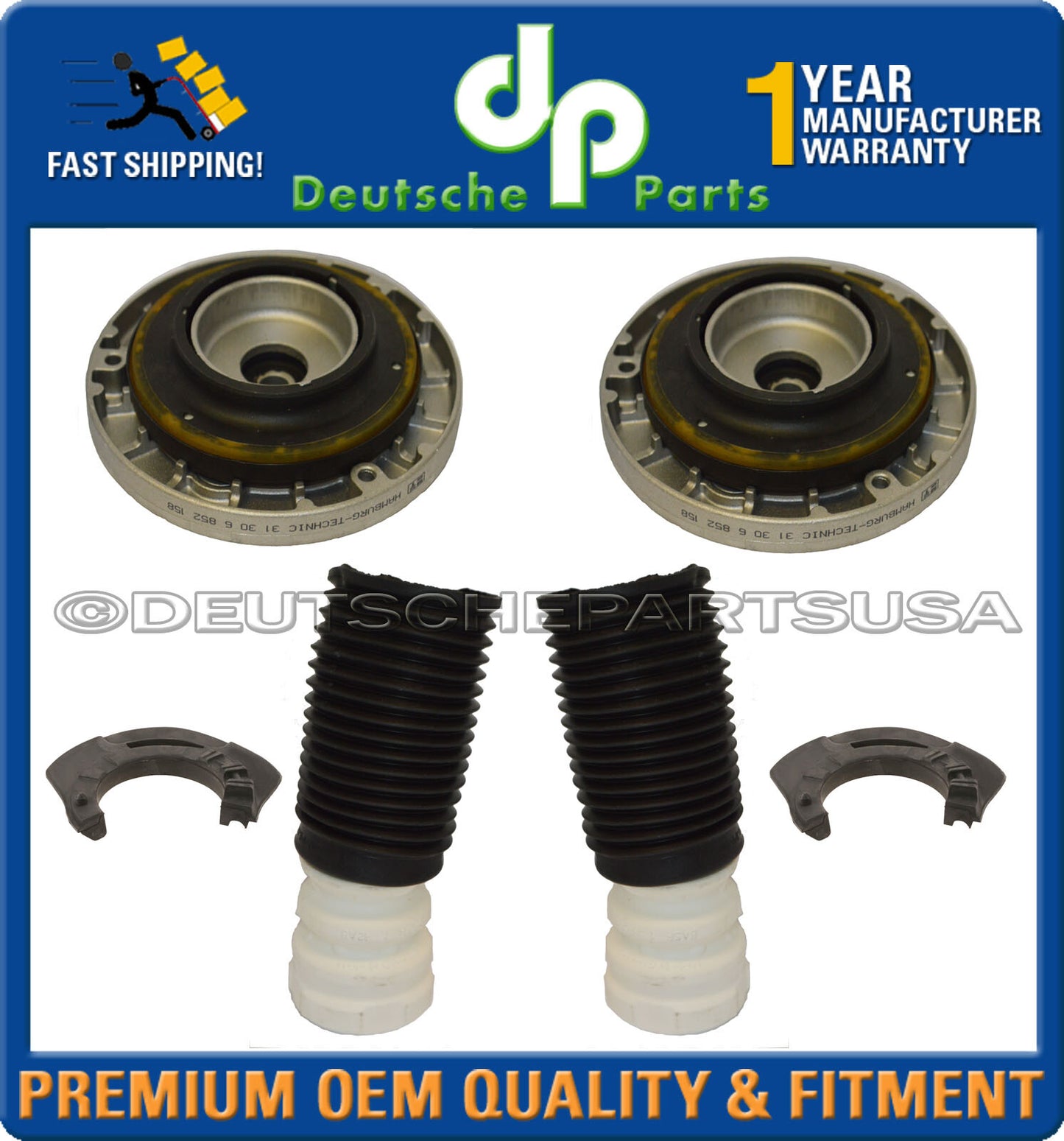 Front Strut Shock Mount Bearing mount Bump Stop EDC BMW F25 F26 X3 X4 LR SET 10