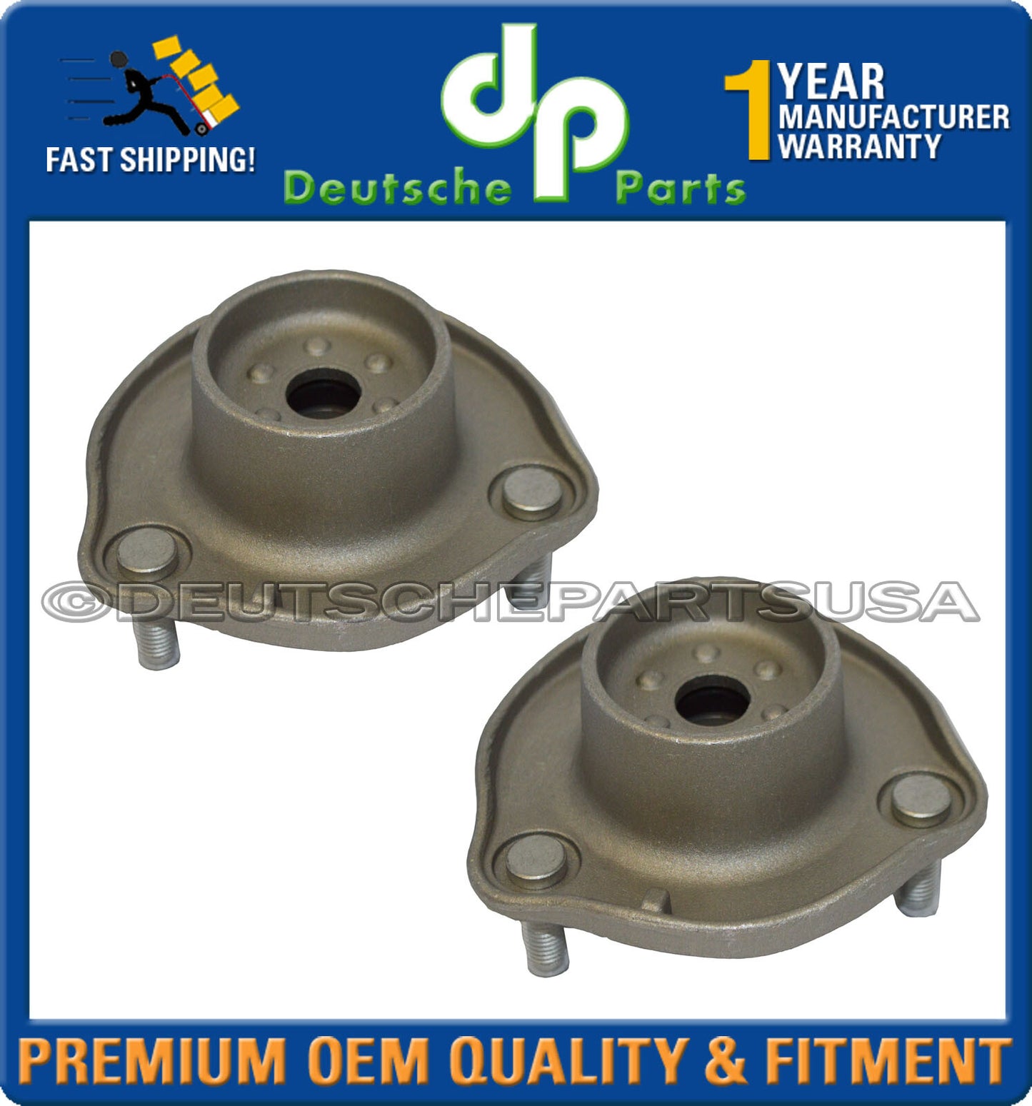 MERCEDES C300 C400 E300 FRONT L+R SUSPENSION STRUT MOUNT 205 323 00 20 Set of 2
