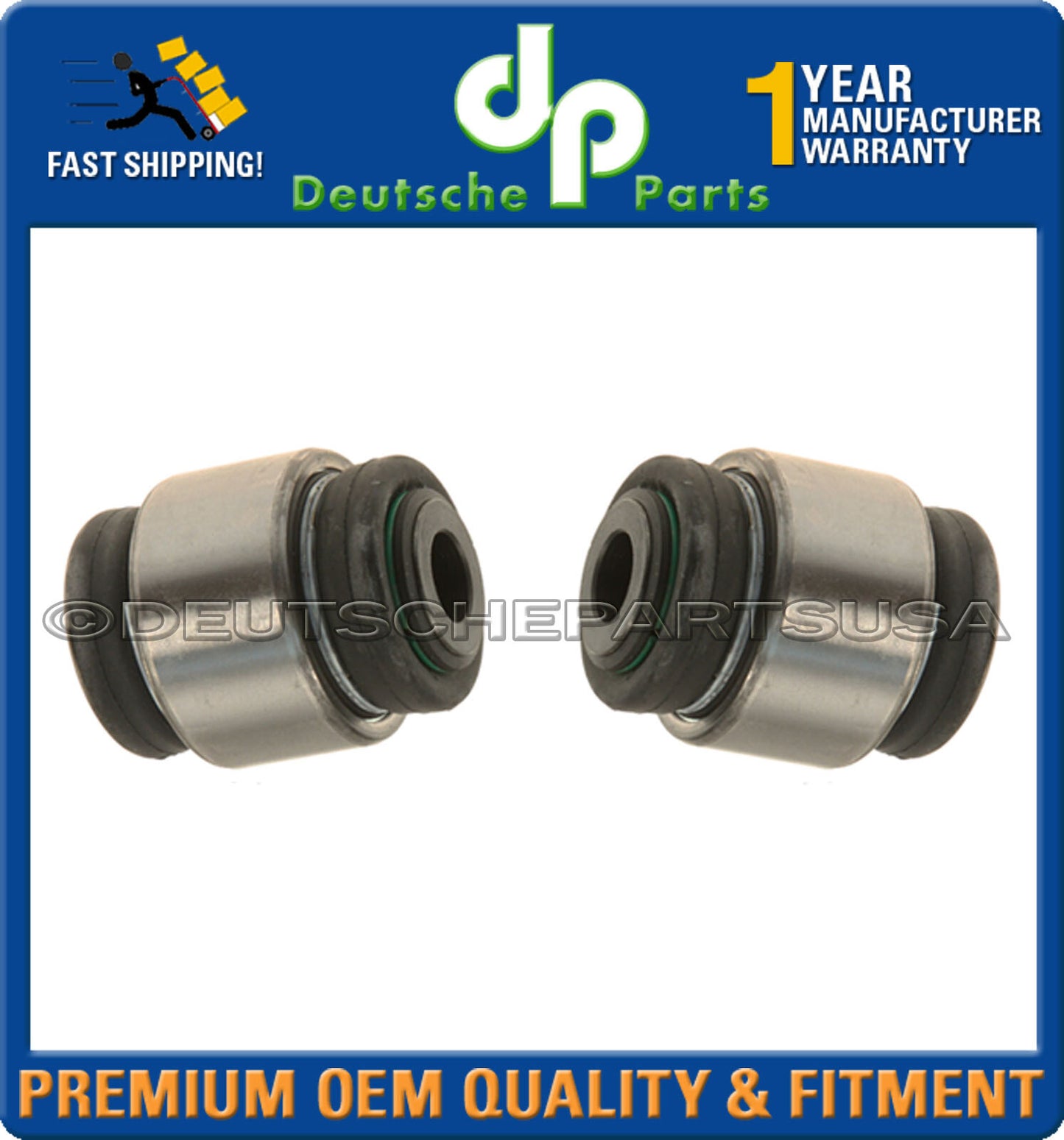 E90 F30 F32 Rear Lower Outer Rearward Control Arm Bushing BMW 33326775553 SET