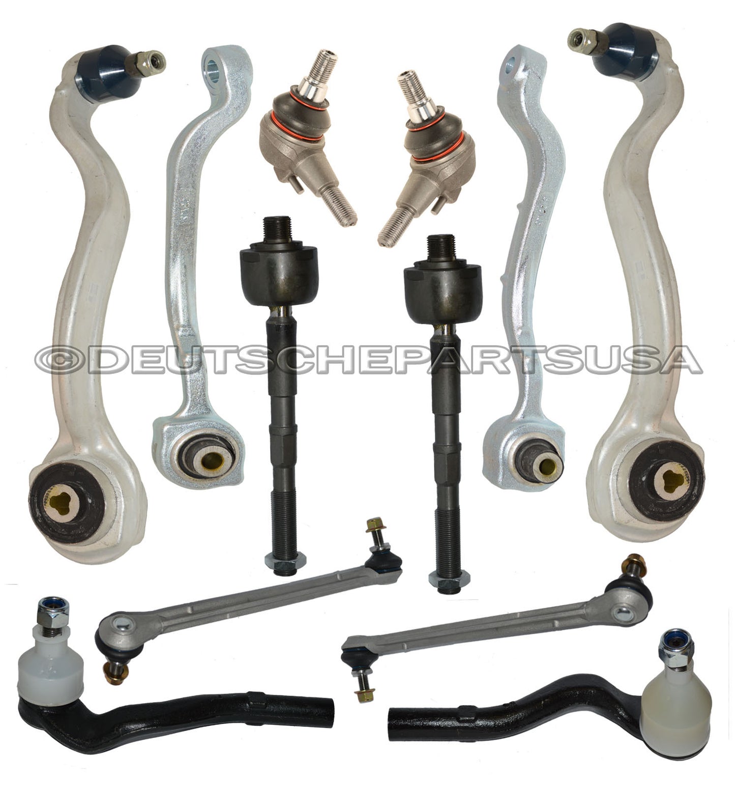 Mercedes W212 E CLASS Front UPPER + LOWER Control Arm Arms Ball Joints LR Kit 12
