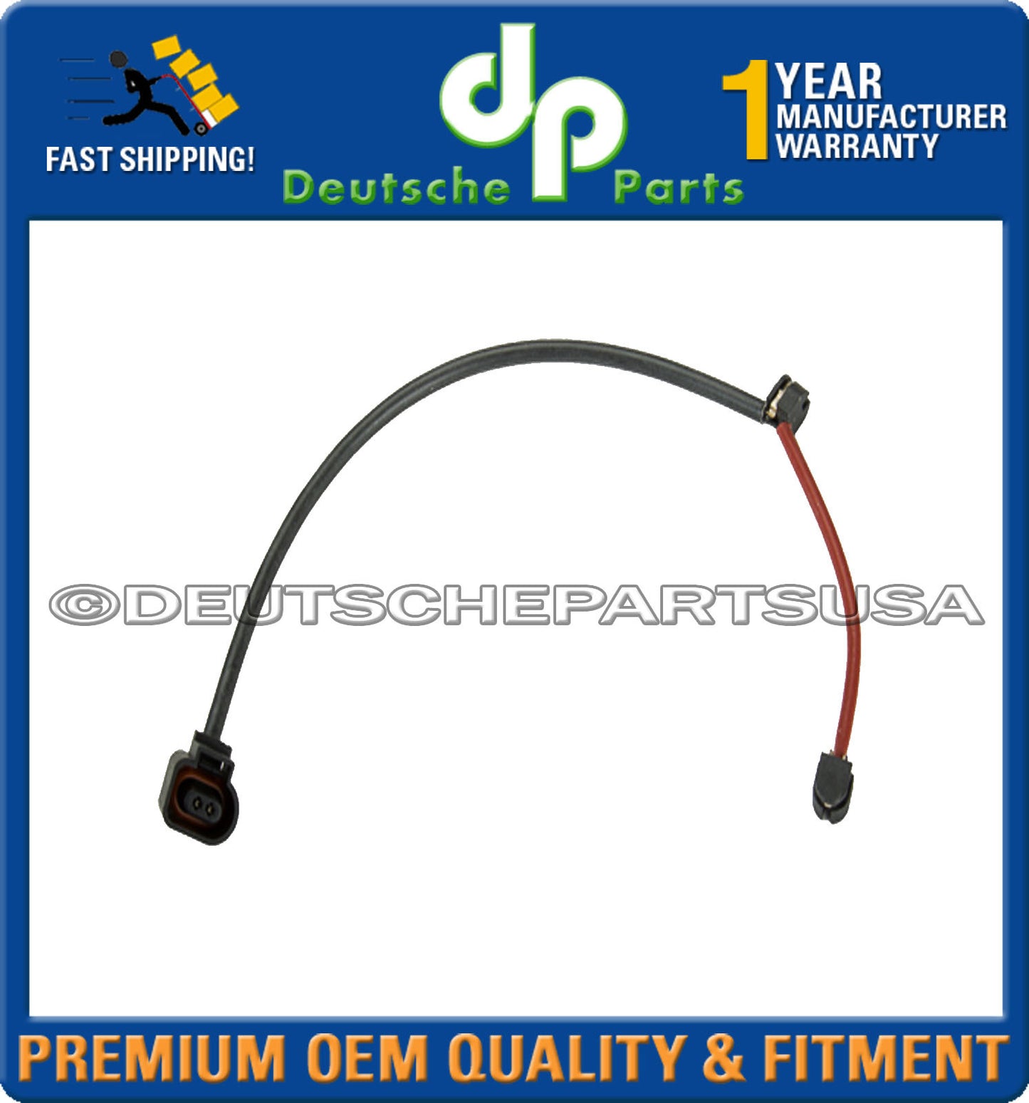 Porsche Cayenne Front LEFT & RIGHT Brake Pad Wear Sensor 955 612 365 50 Set of 2