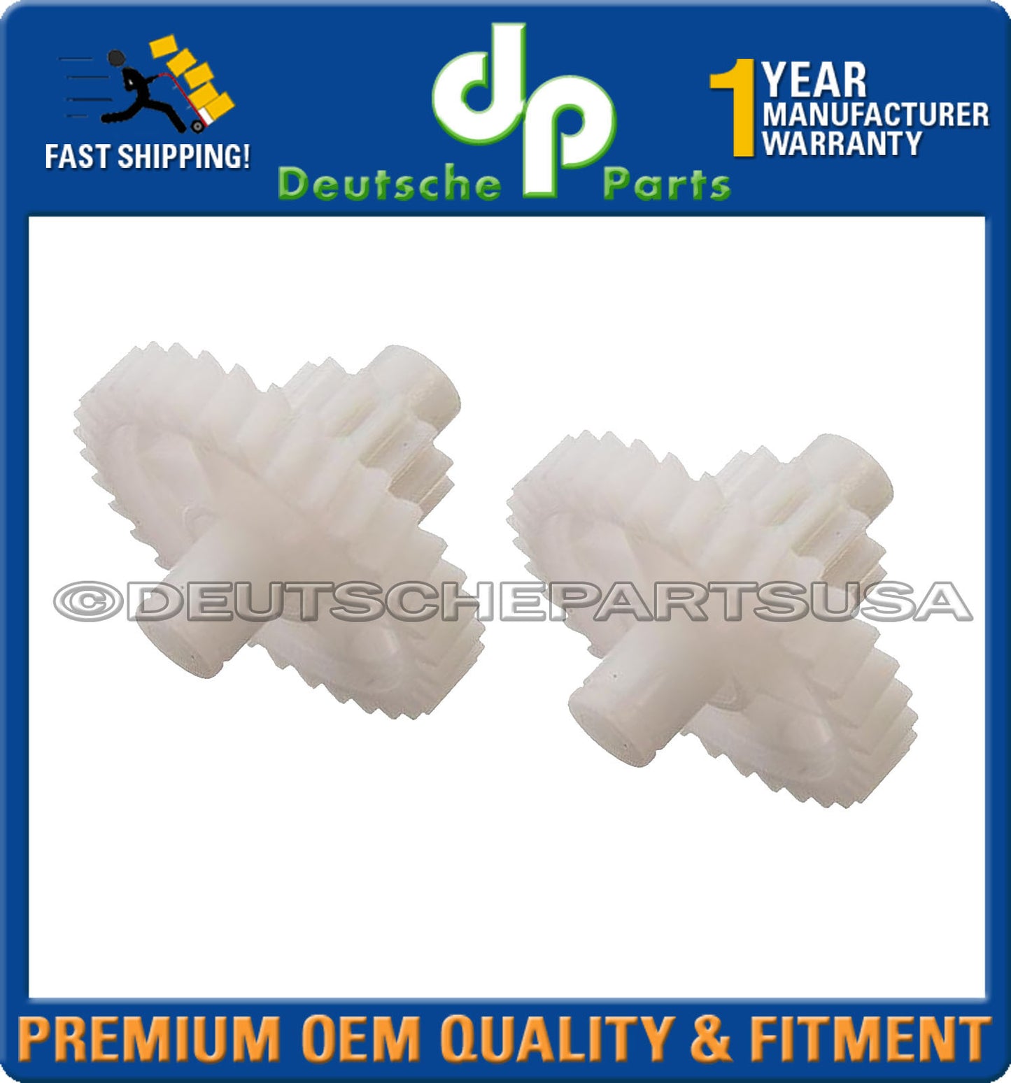 Porsche 924 944 968 OEMQ 94456443001 Sun Roof Sunroof Drive Gear Set of 2