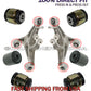 JAGUAR XK XKR Rear Lower Control Arm Fluid Hydrabush HYDRA bushings SET 6