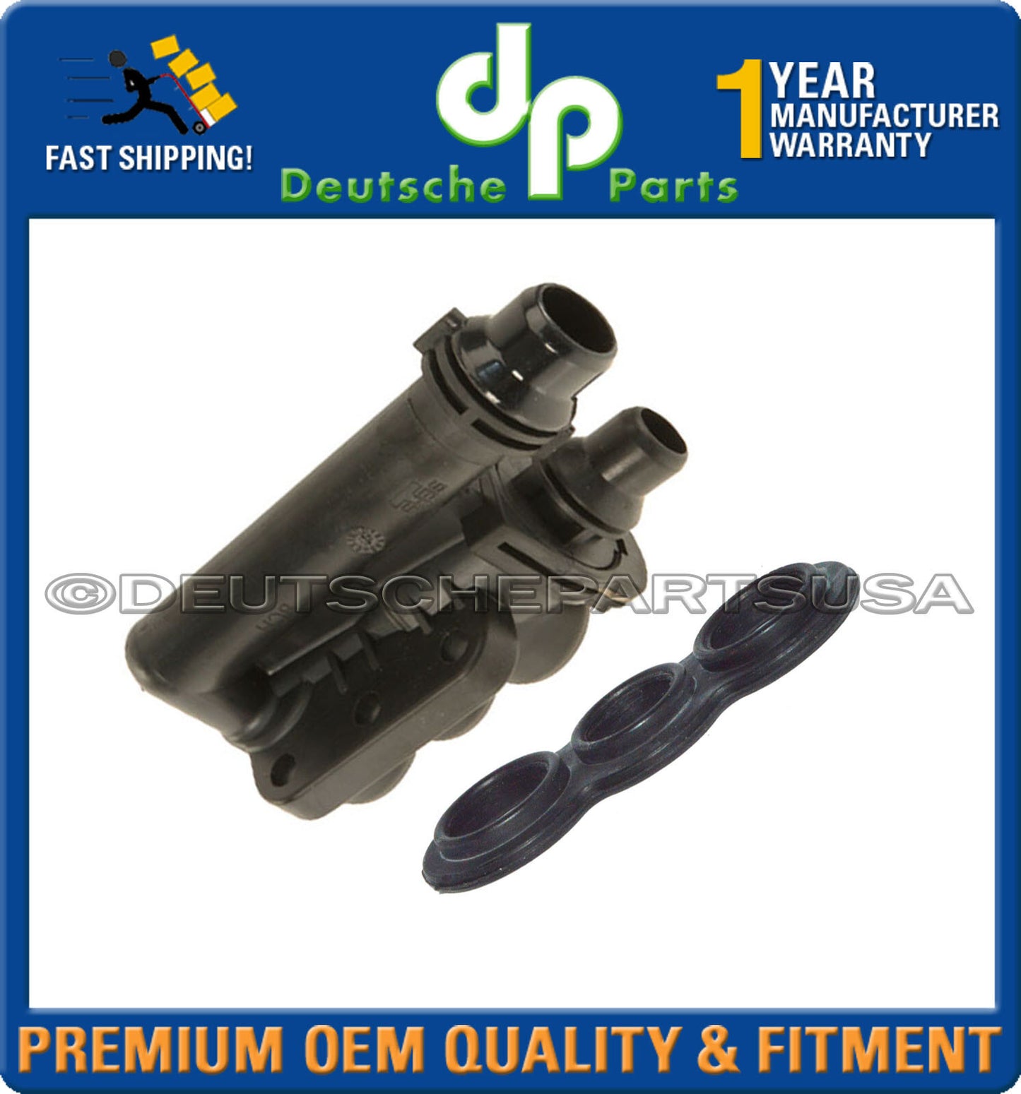 AT Oil Cooler EXPANSION TANK THERMOSTAT 17217559962 w/Seal for BMW E60 E61 E65