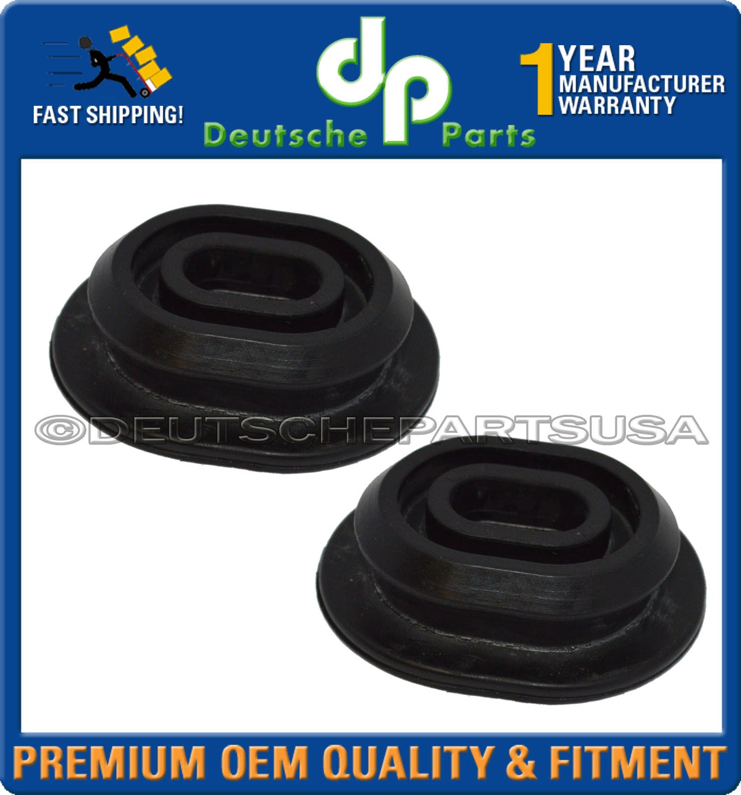 Audi A3 TT Quattro VW Beetle CC Eos Golf Lower Rubber Mounts 1K0121367F Set of 2