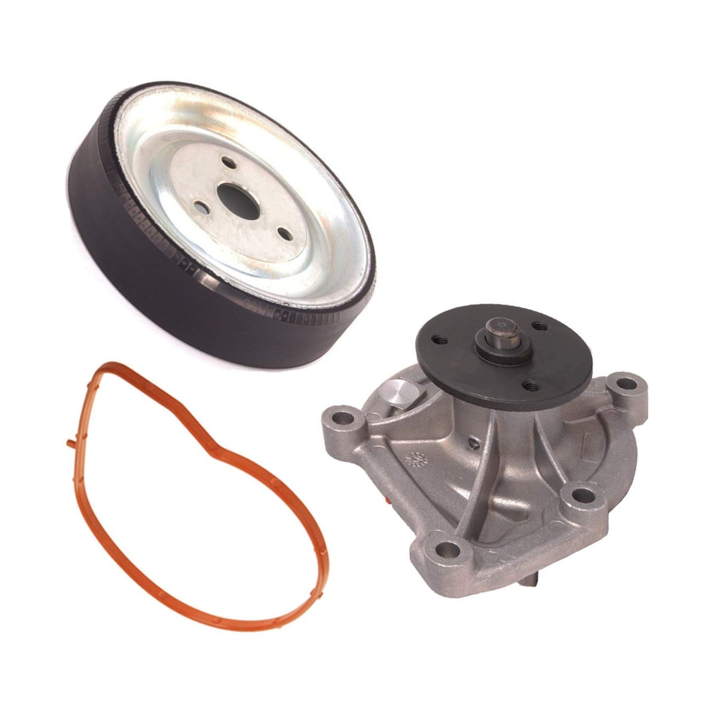 Engine Water Pump + GASKET + PULLEY