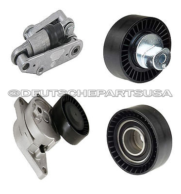 Hydraulic Drive Belt A/C Tensioner Shock Pulleys for BMW E36 E46 Z3 Z4 X5 SET 4