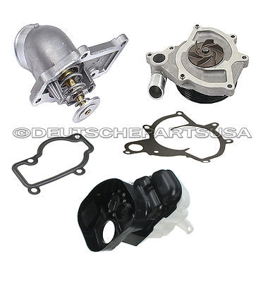 PORSCHE 986 BOXSTER ENGINE WATER PUMP + THERMOSTAT + COOLANT EXPANSION TANK 5 Pc