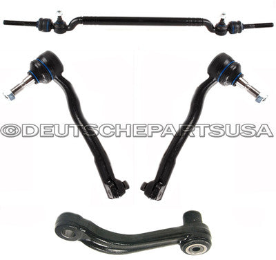 Center Drag Link Tie Rod Rods Inner Outer + Idler Arm Repair Kit for BMW E39 540
