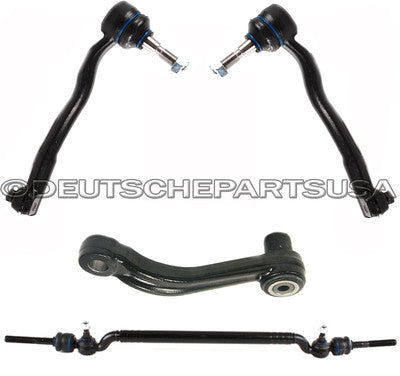 Center Drag Link Tie Rod Rods Inner Outer + Idler Arm Repair Kit for BMW E39 540