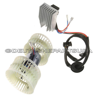 MERCEDES W124 HEATER A/C FAN BLOWER MOTOR & BLOWER REGULATOR RESISTOR UNIT SET 2