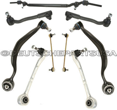 FRONT CONTROL THRUST TRACTION ARM CENTER TIE ROD SWAY BAR KIT 9pc for BMW E38