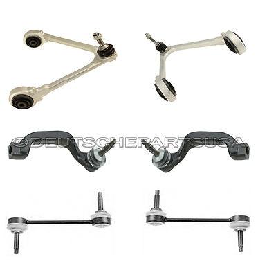 LINCOLN LS Front Upper Control Arm Ball Joint + Tie Rod Sway Bar Links SET 6