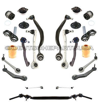 FRONT + REAR CONTROL ARMS TIE RODS MOTOR STRUT MOUNTS SUSPENSION KIT for BMW E38