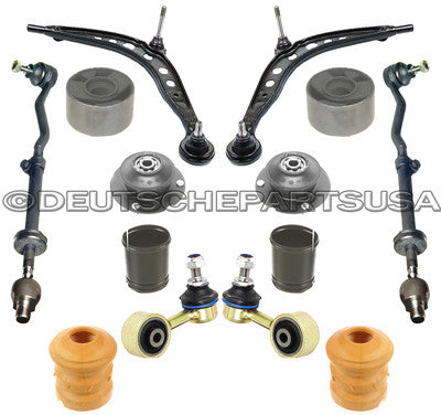 CONTROL ARM ARMS BALL JOINT TIE ROD STRUT MOUNT for BMW E30 SUSPENSION KIT 14