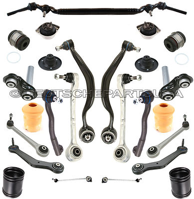 FRONT REAR CONTROL ARM STRUT ENGINE MOUNT CENTER TIE ROD KIT FOR BMW E38 740iL