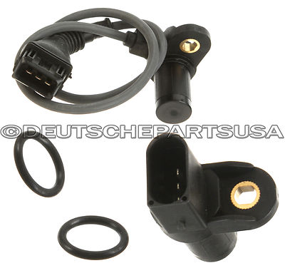 INTAKE + EXHAUST Camshaft CAM Position Sensor + 2 O'RING SET 4 for BMW E39