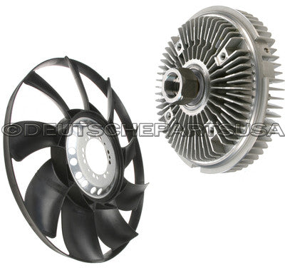 RADIATOR VISCOUS ENGINE COOLING FAN CLUTCH fan BLADE SET for BMW E53 E65 E66 X5