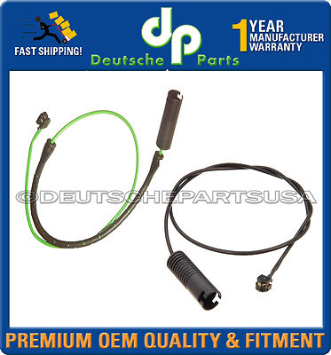 FRONT REAR BRAKE PAD WEAR SENSORS 34352227385 34351181342 PAIR for BMW E36 M3