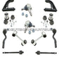 MERCEDES W210 Front Control Arm Arms Ball Joint Joints Sway Bar Tie Rod Rods Kit
