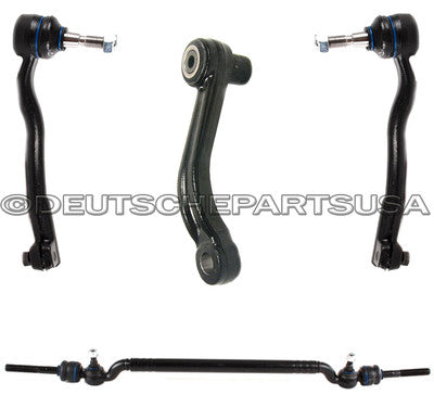 Center Drag Link Tie Rod Rods Inner Outer + Idler Arm Repair Kit for BMW E39 540