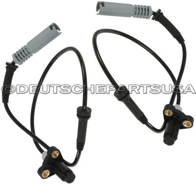 FRONT AXLE LEFT + RIGHT WHEEL ABS SPEED SENSORS 34521182159 SET for BMW E39 528i