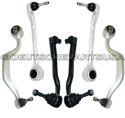 UPPER THRUST LOWER CONTROL ARMS BALL JOINT TIE ROD KIT 6 for BMW E39 540i 540iT