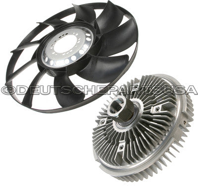 RADIATOR VISCOUS ENGINE COOLING FAN CLUTCH fan BLADE SET for BMW E53 E65 E66 X5