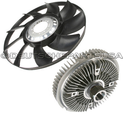RADIATOR VISCOUS ENGINE COOLING FAN CLUTCH fan BLADE SET for BMW E53 E65 E66 X5