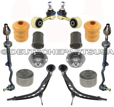 CONTROL ARM ARMS BALL JOINT TIE ROD STRUT MOUNT for BMW E30 SUSPENSION KIT 14