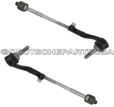 STEERING TIE RODS INNER + OUTER + RACK BOOT for BMW E90 E91 E92 E81 E80 SET 4
