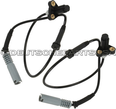 FRONT AXLE LEFT + RIGHT WHEEL ABS SPEED SENSORS 34521182159 SET for BMW E39 528i