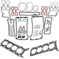 11120004553 + 11121433477 + 11121433473 BMW E38 E39 X5 CYLINDER HEAD GASKET SET