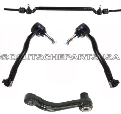 Center Drag Link Tie Rod Rods Inner Outer + Idler Arm Repair Kit for BMW E39 540