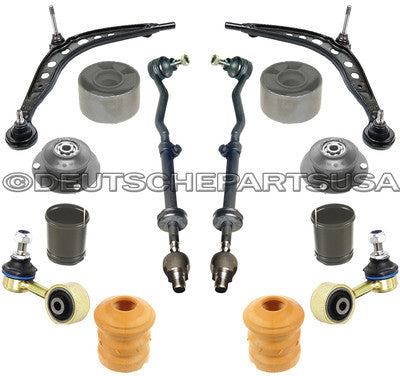 CONTROL ARM ARMS BALL JOINT TIE ROD STRUT MOUNT for BMW E30 SUSPENSION KIT 14