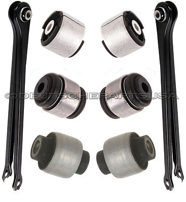 REAR AXLE TRAILING CONTROL ARMS BUSHINGS STRUT SHOCK MOUNTS fr BMW E83 X3 SET 28