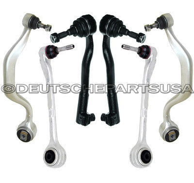 UPPER THRUST LOWER CONTROL ARMS BALL JOINT TIE ROD KIT 6 for BMW E39 540i 540iT