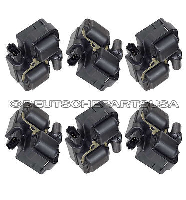 MERCEDES BENZ E320 ML320 CLK320 CLK430 C280 IGNITION COILS 6 x 000 158 78 03 SET