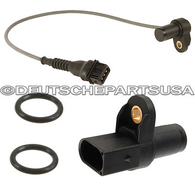 CPS INTAKE + EXHAUST Camshaft CAM Position Sensors + 2 O'rings Set 4 for BMW E46