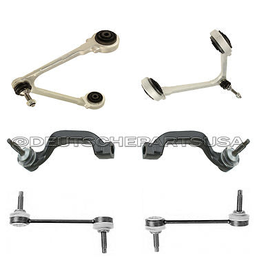 LINCOLN LS Front Upper Control Arm Ball Joint + Tie Rod Sway Bar Links SET 6
